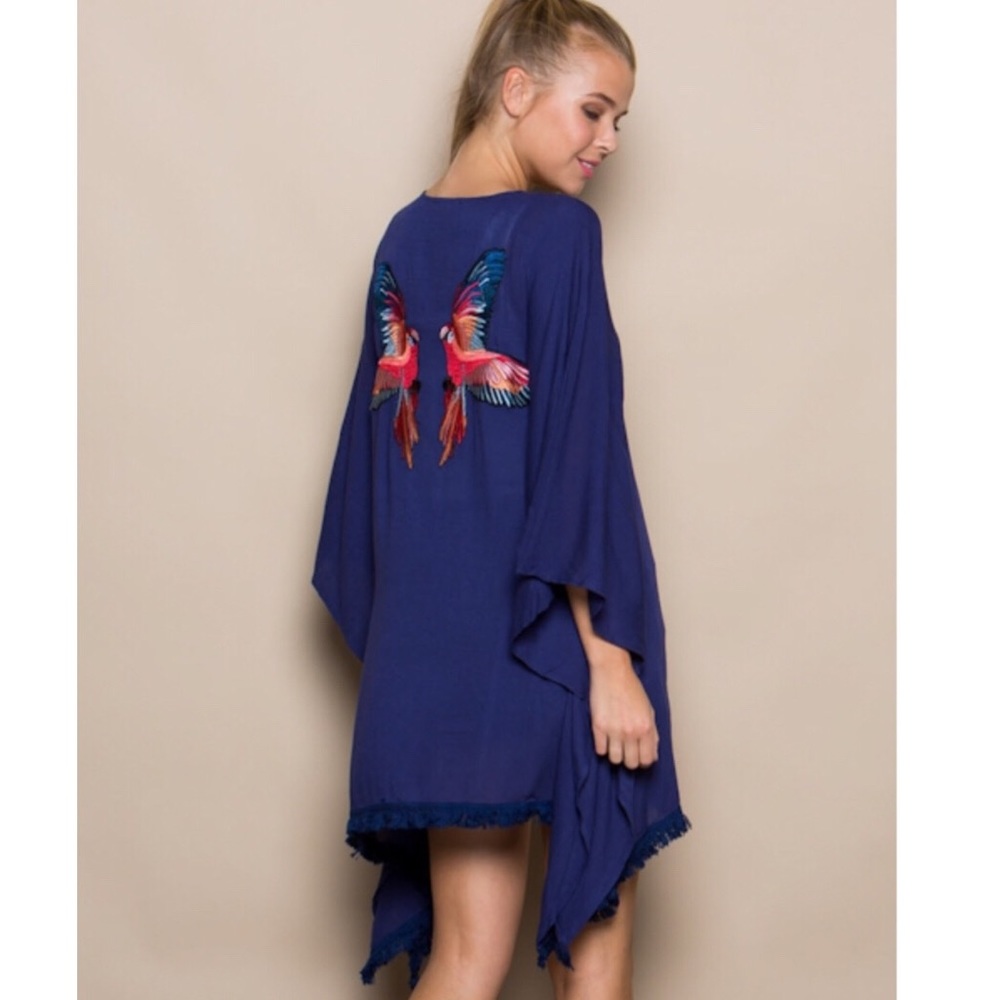 BACK EMBROIDERY PATCH KIMONO - Picture 2 of 7